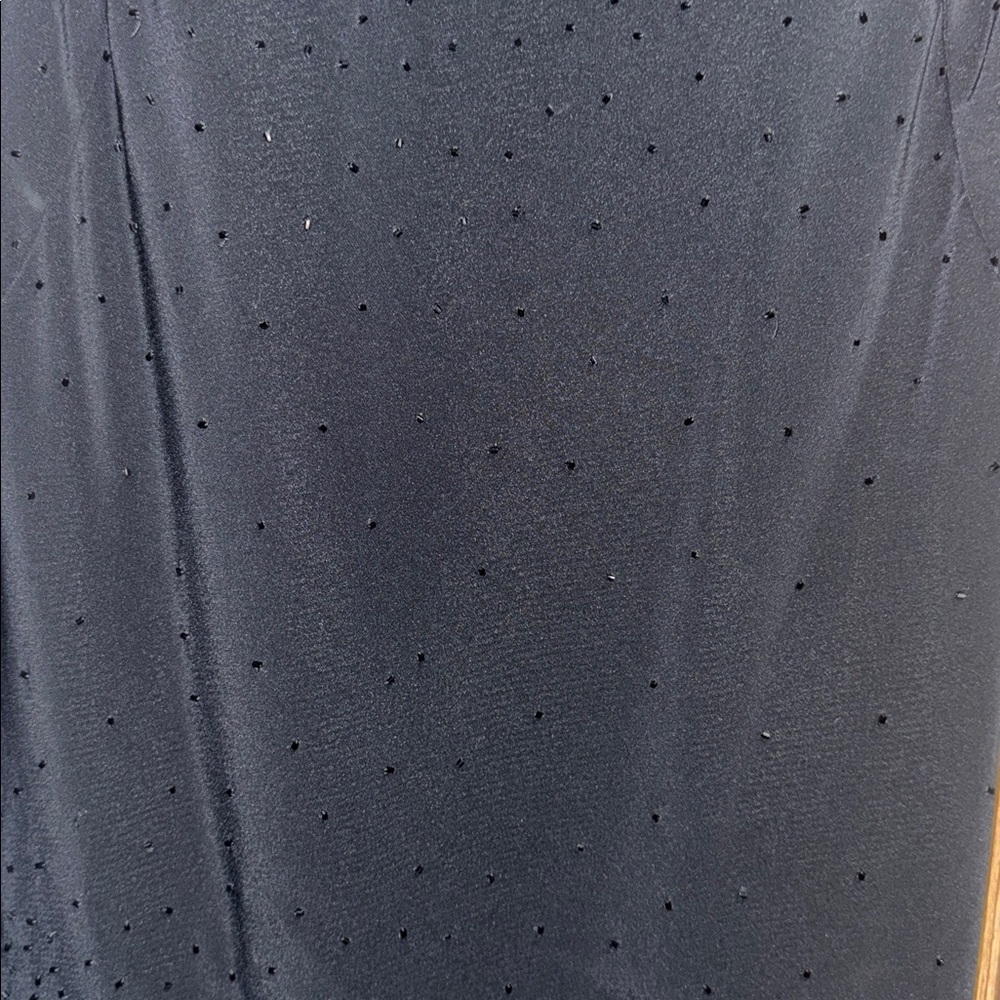 Cache Black Beaded Sheer Neckline Evening Gown Dress Size 12. Preown - Picture 13 of 14